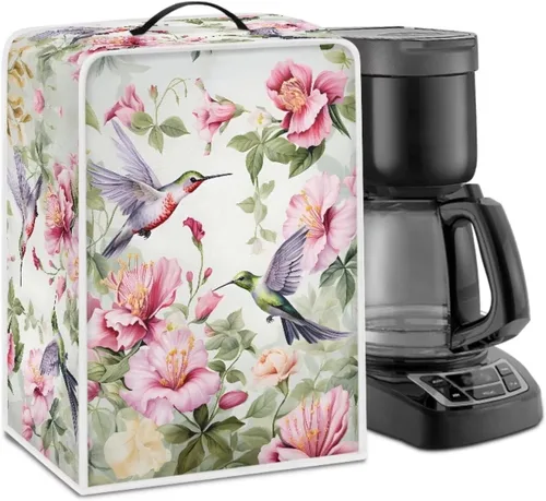 Miniatura 39 de DISNIMO Cubierta antipolvo para cafetera de mariposa azul, fundas para máquina de hacer café de cocina con mango superior, cubierta
