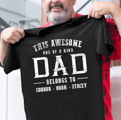 Miniatura 36 de Camisa personalizada para el abuelo con niños, regalos para el abuelo, regalos para el día del padre, regalos para hombres