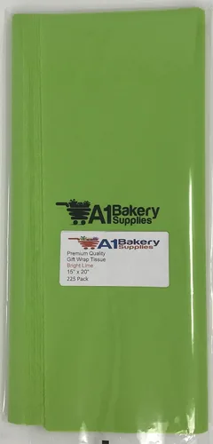 A1BakerySupplies® Papel de seda de color de alta calidad - Papel de calidad preimum fabricado en Estados Unidos 15 x 20 pulgadas - 225 hojas por