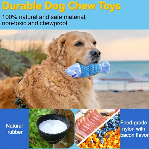 Miniatura 3 de BoYoYo Juguetes resistentes para perros masticadores agresivos de raza grande, juguetes duraderos para masticar para reducir la ansiedad