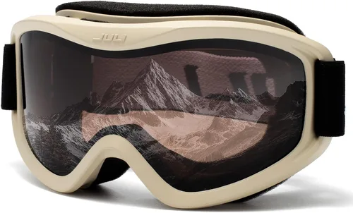 Miniatura 14 de Juli - Gafas de esquí, snowboard y patinaje, para hombres y mujeres Marco blanco naranja (vlt 13%) lente