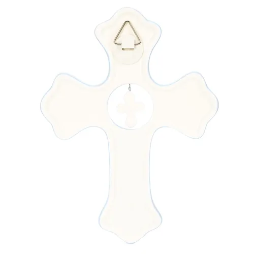 Miniatura 3 de DEMDACO Cruz de pared Bless This Child - Cruz de bendición para bebé - Decoración de guardería de fe - Regalo para recién nacido - Colgante de pared