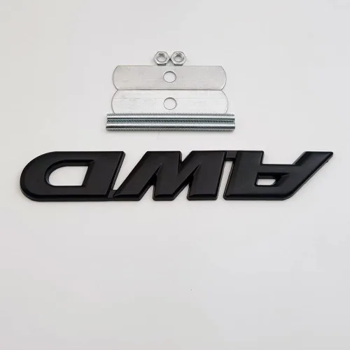 Miniatura 2 de Emblema de metal 3D de la parrilla delantera del coche con logotipo de AWD de tracción en las cuatro ruedas, 4 x 4, repuesto deportivo todoterreno