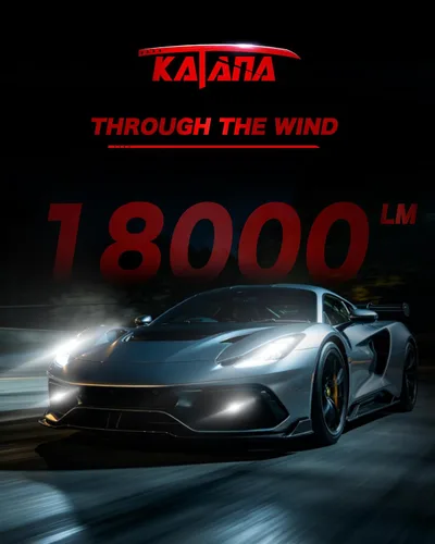 Miniatura 8 de KATANA Bombillas H4 mejoradas, 18000LM 6500K xenón blanco súper brillante tamaño mini con ventilador de refrigeración, luz antiniebla lista