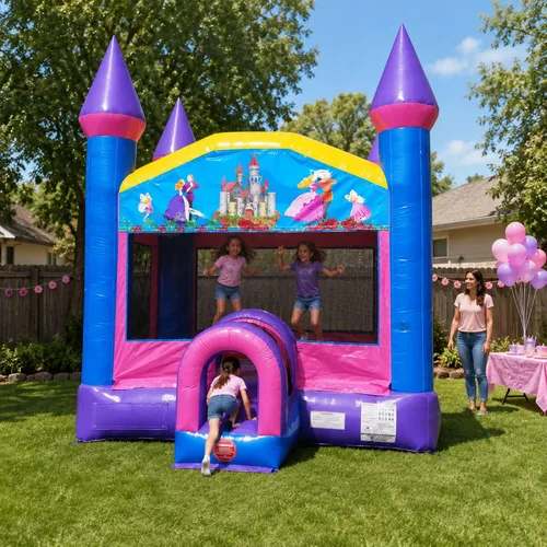 Miniatura 11 de TentandTable Casa inflable para niños de 5 a 12 años, castillo animoso de grado comercial para adultos, casa de salto, incluye soplador de aire