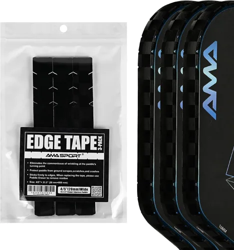 Miniatura 103 de PICKLETECH Cinta de protección de pala de pickleball – Protector de borde de cabeza de paleta – Cinta de protección de borde de raqueta ajuste