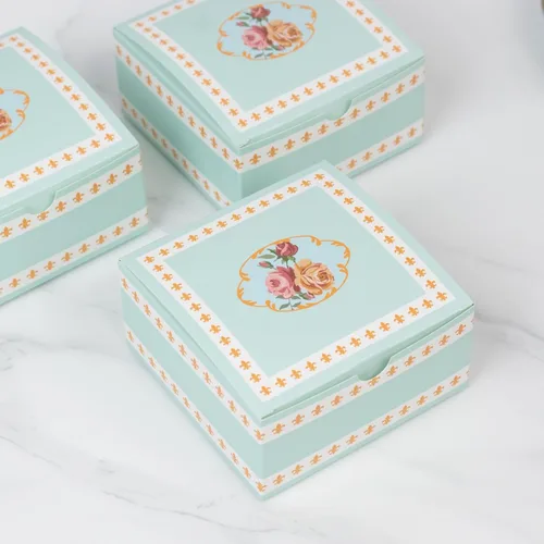 Miniatura 13 de Efavormart - Paquete de 25 cajas de regalo impresas en oro negro con texto en inglés "Thank You", 4 x 4 x 2 pulgadas, cajas de regalo de cartulina