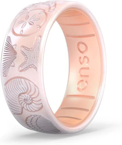 Miniatura 6 de Enso Rings Etched Classic Silicone Rings - Etched Coastal Collection - Comfortable and Flexible Design