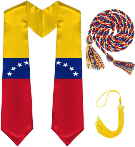 Miniatura 12 de Banda de graduación clase de 2024, regalo de estola de graduación, estolas para graduación 2024 de 72 pulgadas