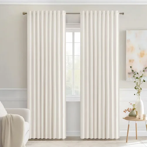Miniatura 84 de MIULEE Cortinas opacas con pestaña trasera de 63 pulgadas de largo, juego de 2 paneles para sala de estar, dormitorio, privacidad, bolsillo