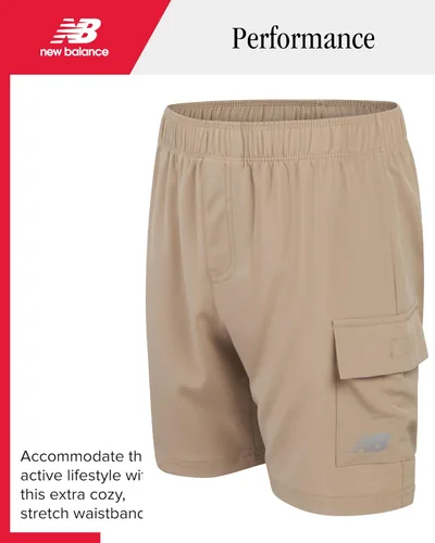 Miniatura 5 de New Balance Conjunto de pantalones cortos deportivos para niños, 2 piezas, camiseta polo de golf de manga corta y pantalones cortos deportivos