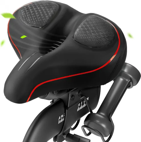 Miniatura 8 de Asiento de bicicleta de gran tamaño para bicicleta Peloton y bicicleta +, repuesto de sillín de bicicleta ancho compatible con bicicletas