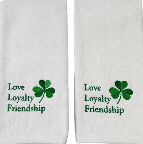 Miniatura 14 de Serafina Home Toallas de mano de baño irlandesas del día de San Patricio: suave y absorbente para invitados de cocina con bordado de trébol verde