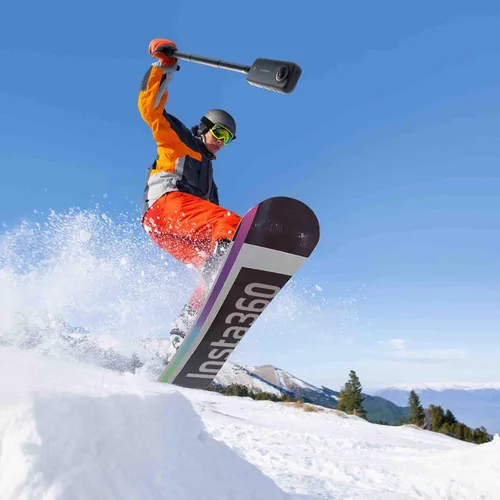 Miniatura 3 de Insta360 Paquete de nieve X3: cámara de acción impermeable de 360 con sensores de 1/2 pulgada de 48 MP, video HDR 360 de 5.7K, foto 360 de 72 MP