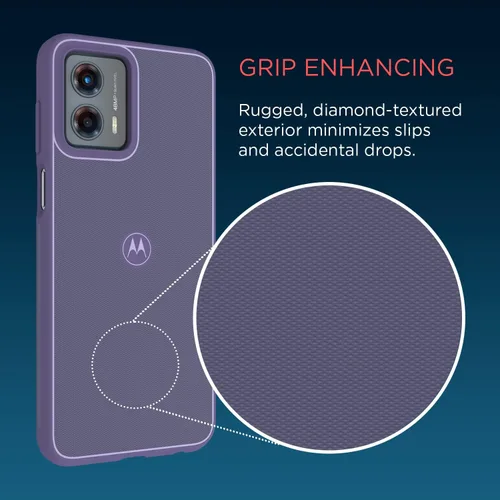 Miniatura 5 de Motorola Funda protectora texturizada para Moto G 5G (2023), Daybreak, ajuste de precisión, absorción de golpes para un mejor agarre del teléfono