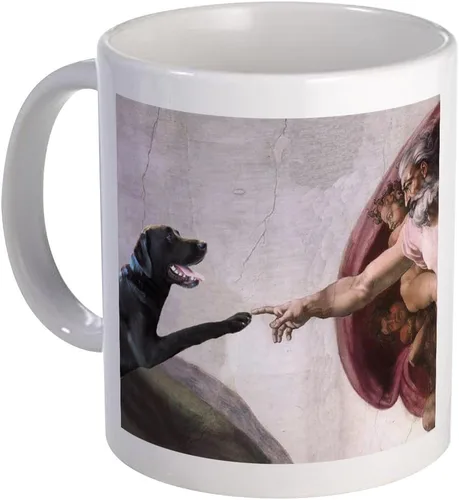 Miniatura 4 de CafePress Black Lab Mug Taza de café de cerámica de 11 oz (11.0 fl oz)