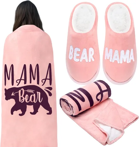 VitalCozy 2 piezas de regalos para el día de la madre, regalo para mamá, oso, pantuflas, regalo para mamá, asistentes administrativos, regalos de