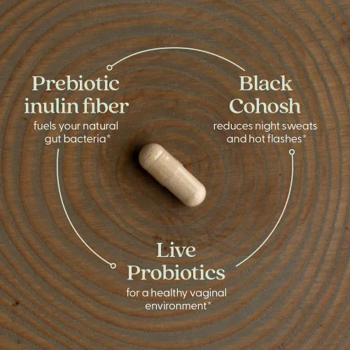 Miniatura 3 de New Chapter All-Flora - Probiótico para el equilibrio de la menopausia, probióticos ultraconcentrados para mujeres con cohosh negro