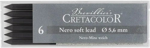 Miniatura 12 de Cretacolor Plomo de carbón, plomo de carbón, caja mediana de 6