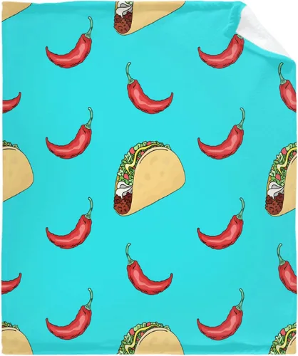 Miniatura 35 de Bonita manta de franela súper suave de tacos para cama, sofá, sala de estar, manta para niños, niñas, niños, multicolor, 40 x 50 pulgadas para niños