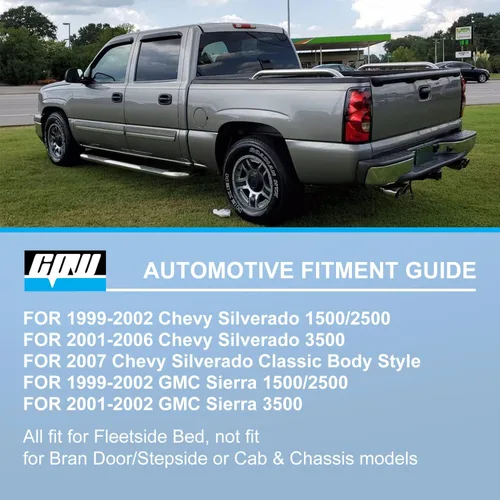 Miniatura 2 de CPW Luces traseras compatibles con Chevy Silverado 1500/2500 (1999-2002)/Silverado 3500 (2001-2006)/2007 Silverado Classic/GMC Sierra 1500/2500/3500