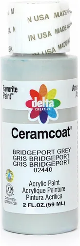 Miniatura 140 de Delta Creative Ceramcoat - Pintura acrílica en varios colores (2 onzas), 2436, carbón