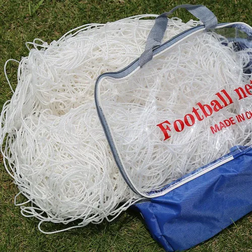 Miniatura 9 de Red de portería de fútbol, redes de entrenamiento de polietileno, tamaño completo, poste no incluido