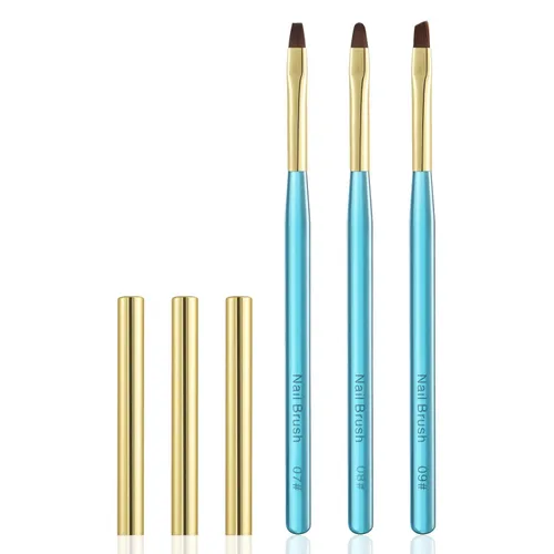 Miniatura 10 de Cepillos de limpieza de uñas, cepillos de uñas para limpiar errores de esmalte en las cutículas, cepillo de uñas resistente a acetona, cepillos