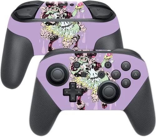 Miniatura 20 de MightySkins Skin compatible con Nintendo Switch Pro Controller - Alien Battle Funda protectora de vinilo duradera y única Fácil de aplicar