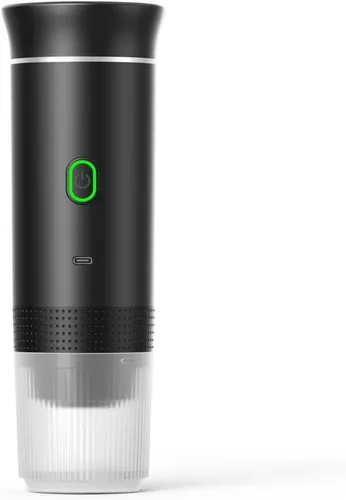 Cafetera portátil de viaje, máquina de café a pilas, máquina de café espresso de una sola porción para campamento, automóvil, RV, senderismo,
