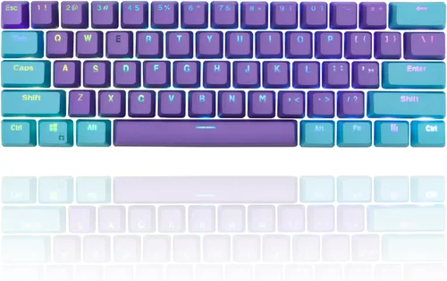 Miniatura 42 de GTSP 61 Teclas 60 Por Ciento, Teclas Ducky One 2 Mini para Teclado Mecánico Perfil OEM RGB PBT Set de Teclas con Extractor de Teclas para Cherry MX