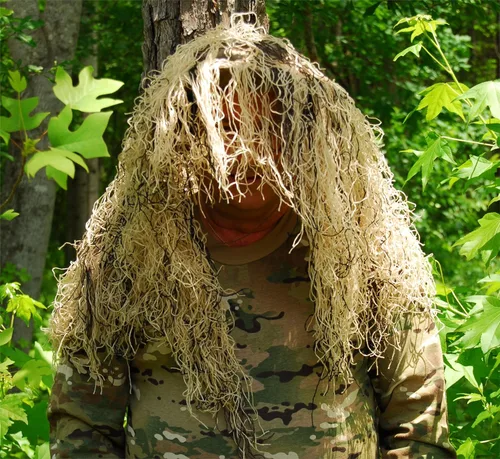Sombrero Ghillie Boonie, equipo de caza ligero de camuflaje esencial, sombrero Mil-Spec Atlanco, tamaño variante