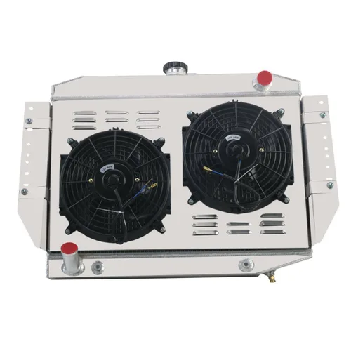 Miniatura 4 de Relé de ventilador de aluminio de 4 filas para Jeep Wagoneer Cherokee J10 J20 J-100 J-2500 J-2600 J-4600 J-4700 J-4800 5.9L/6.6L V8 1973 1974 1975