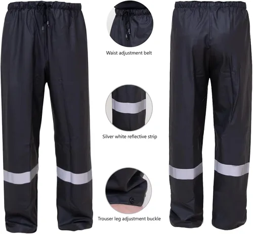 Miniatura 3 de Trajes de lluvia para hombre, impermeable, traje de lluvia resistente, abrigos de lluvia, chaqueta y pantalones, ropa de lluvia