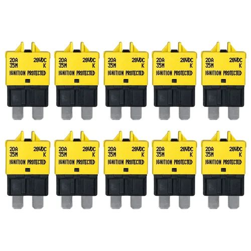 Miniatura 16 de Fusible de disyuntor ATC/ATO de reinicio manual de 7.5 amperios para automóvil, barco, automóvil, camión, RV, audio, protección de batería Perfil