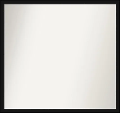 Miniatura 193 de Amanti Art Espejo de baño negro para sobre fregadero, 22 x 22 pulgadas, espejo de tocador cuadrado estrecho negro Avon, marco de madera casual
