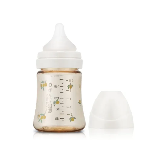 Miniatura 7 de Grosmimi Biberón PPSU, libre de BPA (6oz Bear_Pure Gold)
