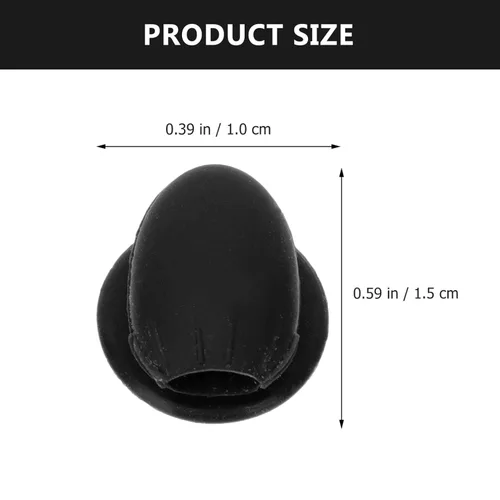 Miniatura 2 de Fundas para cepillos de labios, cubiertas de silicona para brochas de maquillaje, cubierta antipérdida, protectores de cepillo cosmético para Negro