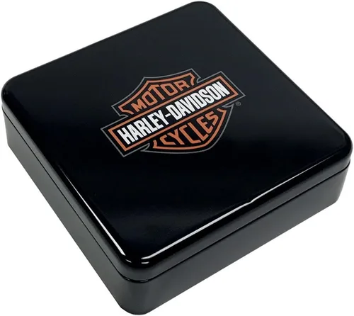 Miniatura 2 de Harley-Davidson Hebilla de cinturón de alas sobre América, plata antigua HDMBU11402