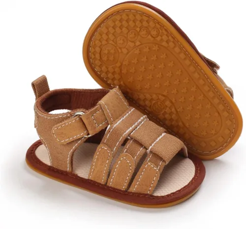 Timatego Sandalias de verano para bebés, niños y niñas, suela suave, antideslizantes, para recién nacidos, primeros pasos, zapatos deportivos para