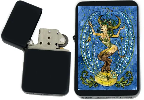 Miniatura 20 de Signos del zodiaco, símbolos del horóscopo, colección de iconos de astrología, infinito negro mate a prueba de viento, encendedores (Virgo) - Regalo