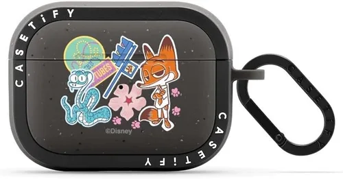 Miniatura 39 de CASETiFY AirPods Pro (1ª/2ª Gen) Estuche Bounce con Anillo [Colaboración Frozen] - Copo de Nieve de Anna - Taupe Mate
