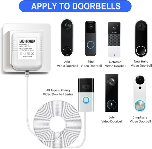 Miniatura 4 de Transformador de 24 voltios, adaptador de cable C para termostato Nest Honeywell Ecobee y Sensi, transformador de timbre compatible con timbre