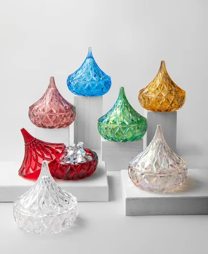 Miniatura 2 de Godinger Blue Glass Hershey Kiss - Plato de dulces - Una delicia dulce y elegante