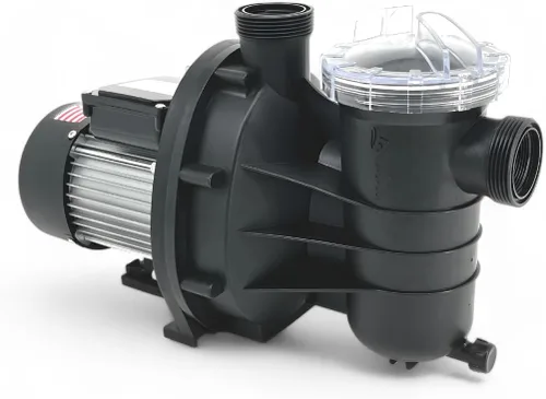 FibroPool ABG033 Bomba de piscina sobre el suelo de 0.33 HP - 2700 GPH, 120V - Colador de tapa transparente, adaptadores de manguera y cinta de PTFE