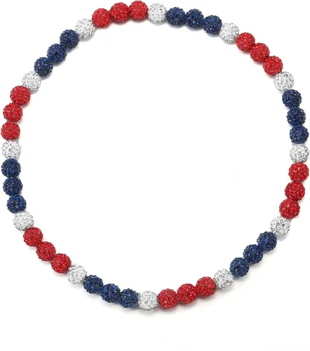 Miniatura 29 de Collar de Cadena de Béisbol con Perlas para Hombres, Regalos de Collar de Béisbol de la Colección Bling Ice para Niños, Collar de Accesorios