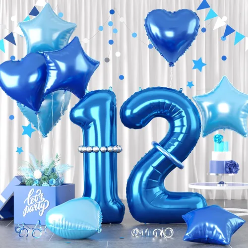Miniatura 56 de Globos dorados de color champán con el número 11, globos de oro claro, globo de aluminio dorado con forma de corazón con estrella y globo largo