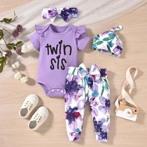 Miniatura 28 de fioukiay Conjunto de ropa de verano para bebés y niñas recién nacidas prematuros, mameluco, pantalones, diadema, conjunto de ropa para el verano
