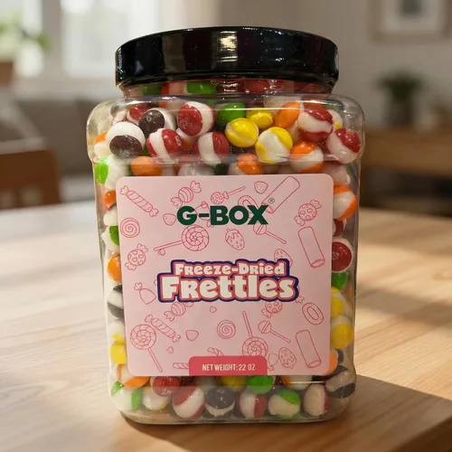 Miniatura 4 de G-BOX 22 OZ de dulces liofilizados Frettles, Premium hecho en EE. UU., delicioso crujiente con sabor a fruta, artículos de tendencia de TikTok