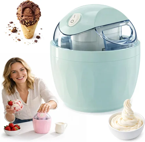 Pequeña máquina para hacer helados, hace una sola porción de gelato, yogur congelado, sorbete y más postres de bricolaje con un solo toque en solo